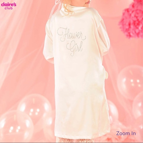 Claire's Pajamas Nwt Flower Girl Robe Poshmark